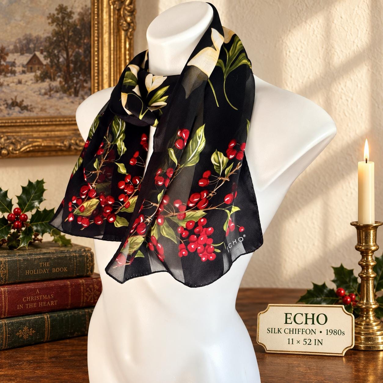 Echo Silk Chiffon Scarf - Etsy