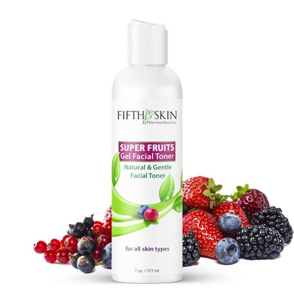 Super Fruits Facial Toner | Anti-aging | All Natural | For ALL Skin Types | Certified Cruelty Free | Paraben Free | Gluten Free | 7 oz