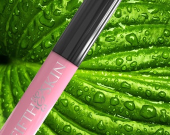 100% Natural Lip Gloss (Better'n Ur Lips PINK'D OUT) - Organic Ingredients - Preservative Free - Lead Free - Vegan - Cruelty Free