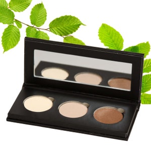 MAKE YOUR OWN Palette - Organic Mineral Eye Shadow - Pressed Powder - All Natural - Talc Free - Vegan - Cruelty Free - Single Compact