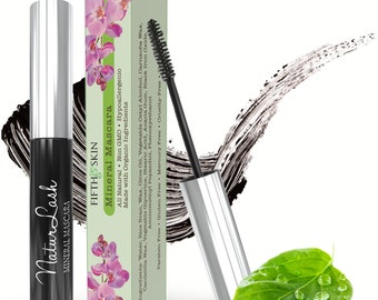 SENSITIVE EYES NaturLash Natural Mascara - Mineral Mascara | Hypoallergenic | Non GMO | Lengthen | Thicken | Cruelty Free | Vegan