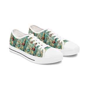 Low Top Sneakers, Love Space Retro Theme, Space Lover Gift, Science Sneakers, Aliens Sneakers, Unique Space Shoes, Women&#39;s Sneakers