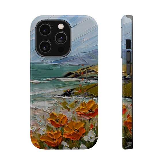 Ocean Floral iPhone Case: Impact-Resistant MagSafe Cover Ocean Floral iPhone Case: Impact-Resistant MagSafe Cover