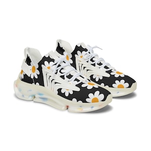 Lively Floral Women&#39;s Sneakers, Casual Footwear, Trendy Athletic Shoes, Workout Sneakers, Spring Fashion, Gift for Her