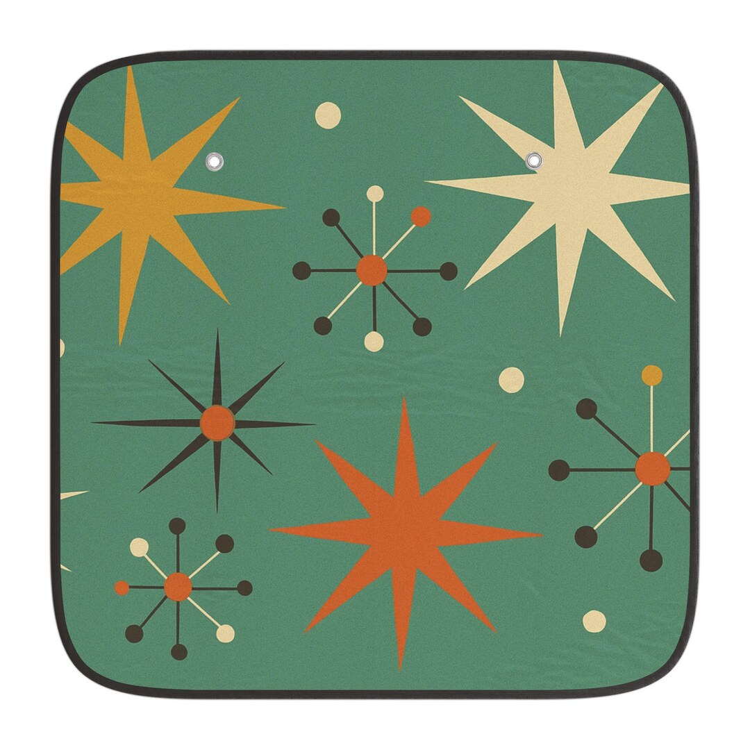 Mid-century Starlight Car Sun Shades: Retro Auto Visor Covers - Etsy