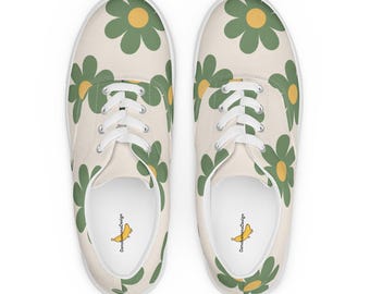 Damskie buty płócienne sznurowane