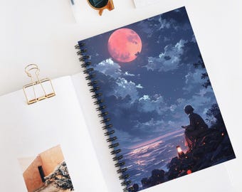 Quaderno a spirale Moonlit Dream: diario d'arte cosmica