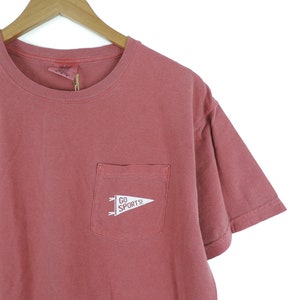 New Go Sports Pocket Tee T-shirt // White Ink // Sizes S-2XL // You Pick Color