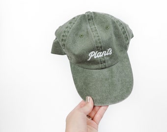 New Plants Pigment Dyed Baseball Hat Cap // You Pick Color