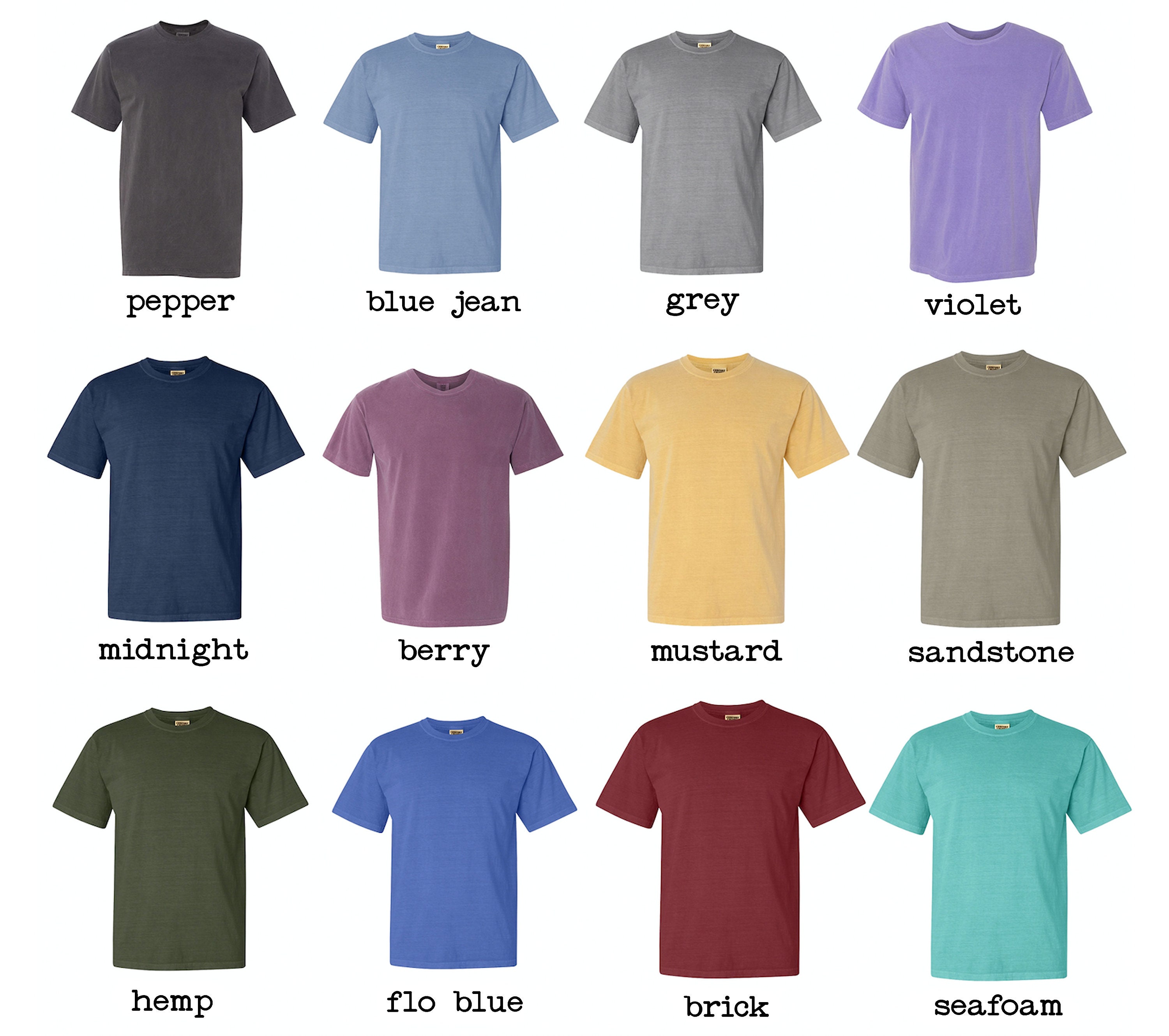 what are comfort colors shirts made of