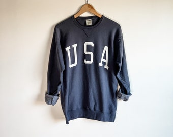 Unisex Adult USA Navy Crewneck Sweatshirt // Size S-2XL