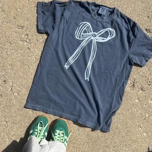 Comfort Colors Bow Coquette Graphic T-shirt You Pick Color