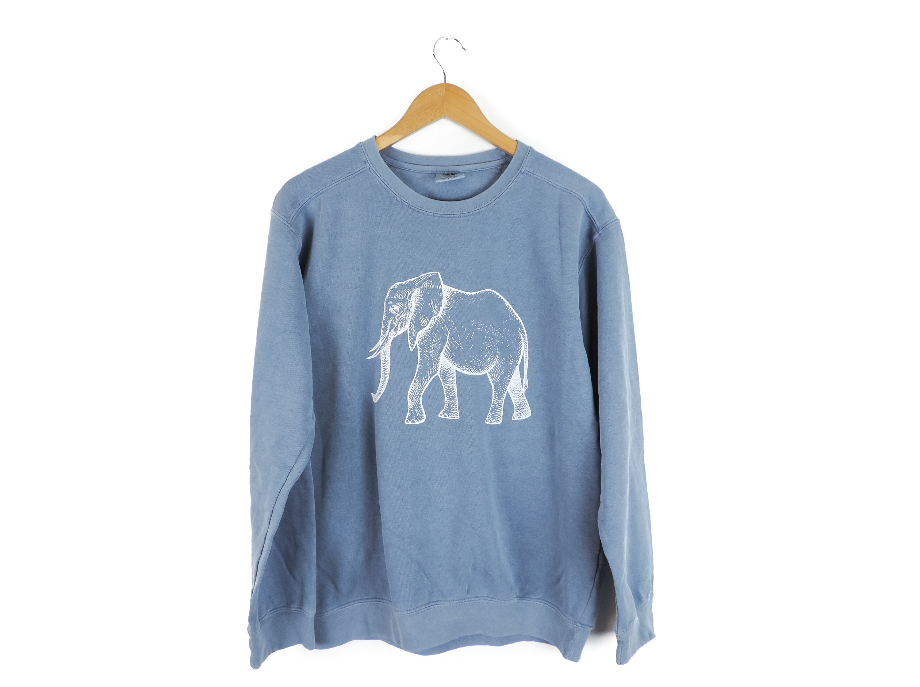New Elephant Comfort Colors Crewneck Sweatshirt Pullover // | Etsy