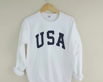 Vintage USA Logo Sweatshirts in 28 Colors in Sizes S-4XL Vintage USA Logo Sweatshirts in 28 Colors in Sizes S-4XL