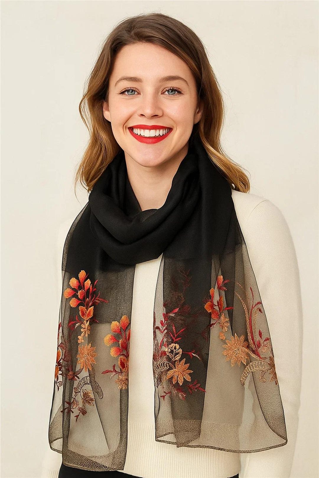 embroidered-black-silk-scarf-autumn-floral-chiffon-shawl-luxury-gift