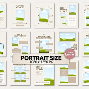 Romance Author Instagram Templates | Canva Bookstagram Kit for Writers ...