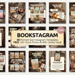 Modello di carosello libresco Golden Hour / Post di tendenza di Canva per Bookstagram BookTok Autori Lettori Lettura accogliente Instagram Estetica virale