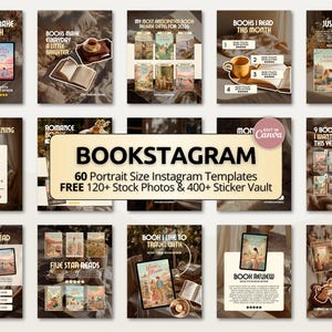 Golden Hour Bookish Carousel Template | Trendy Canva Posts for Bookstagram BookTok Authors Readers Cozy Reading Instagram Viral Aesthetic