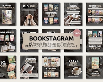 2026 Bookish Carousel Template for Bookstagram & BookTok Viral Trendy Canva Book Template for Readers Reading Reviews TBR  Neutral Aesthetic