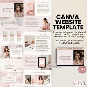 Done-for-you Canva sales page for author branding and personal book marketing.