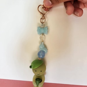 Smiski bed series relaxing keychain
