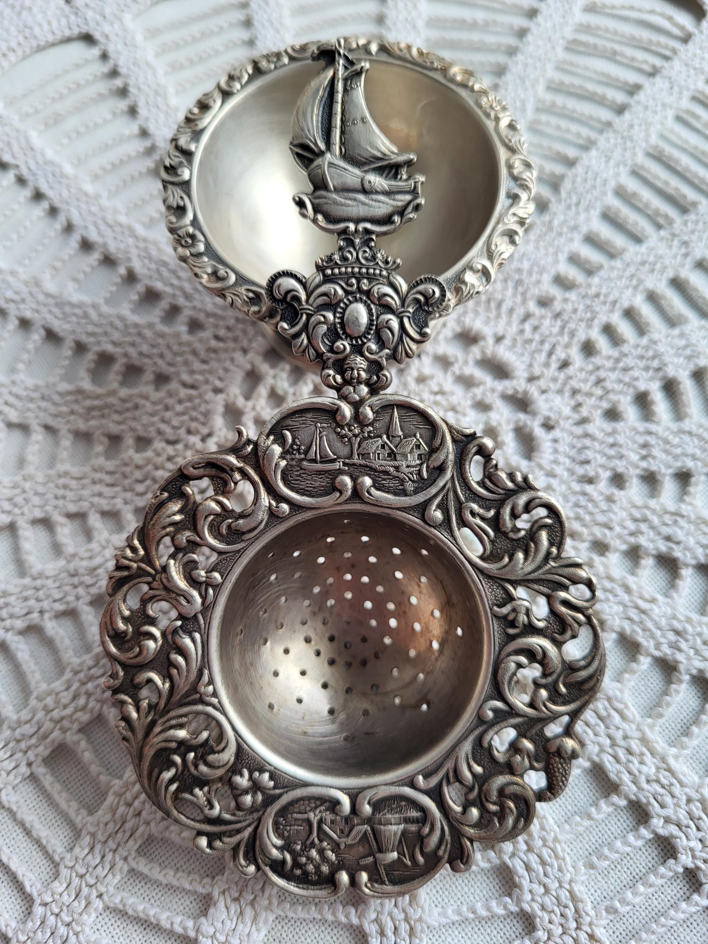 Vintage Dutch Tea Strainer - Etsy