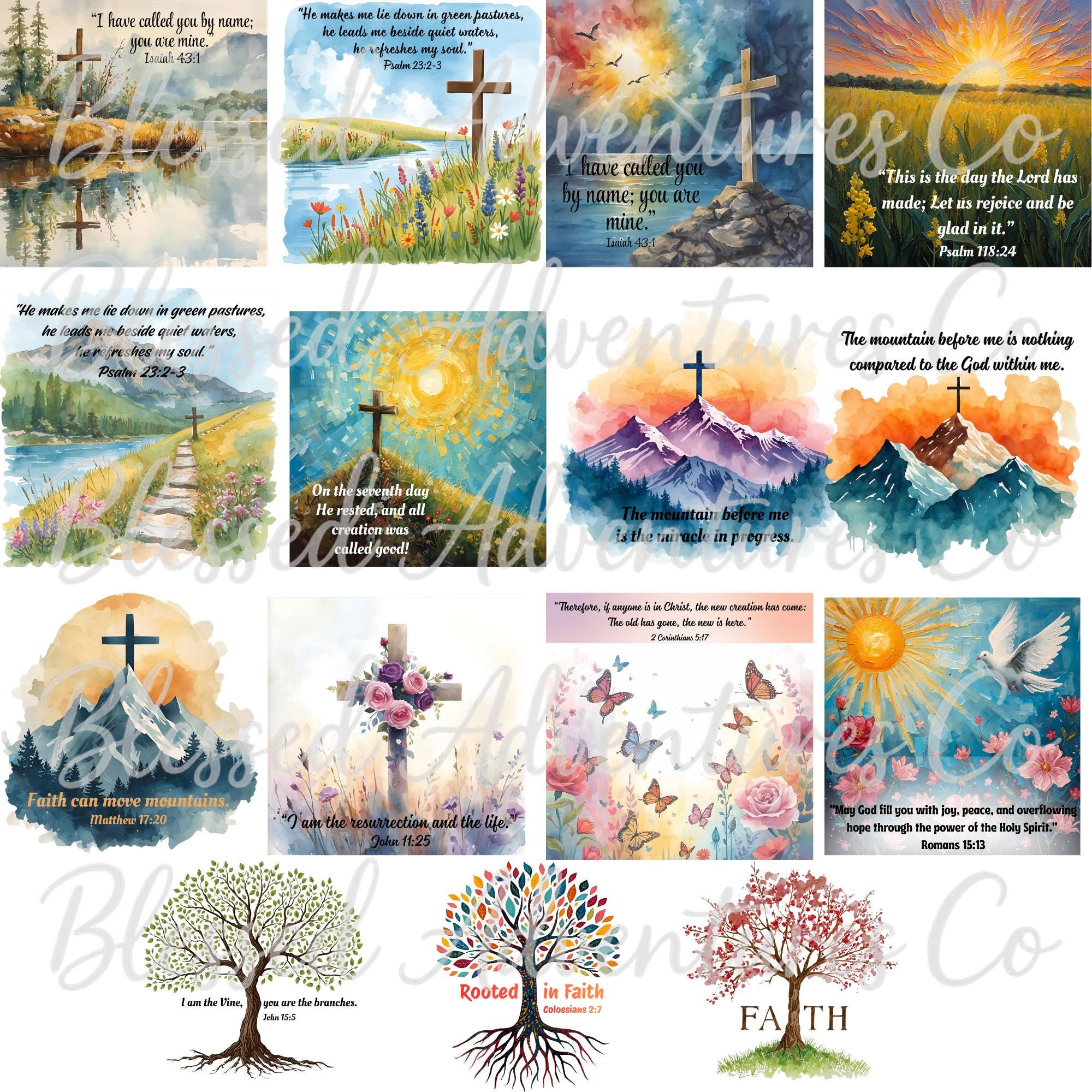 Faith Design Bundle PNG, Faith Designs, Faith Designs, Scripture ...