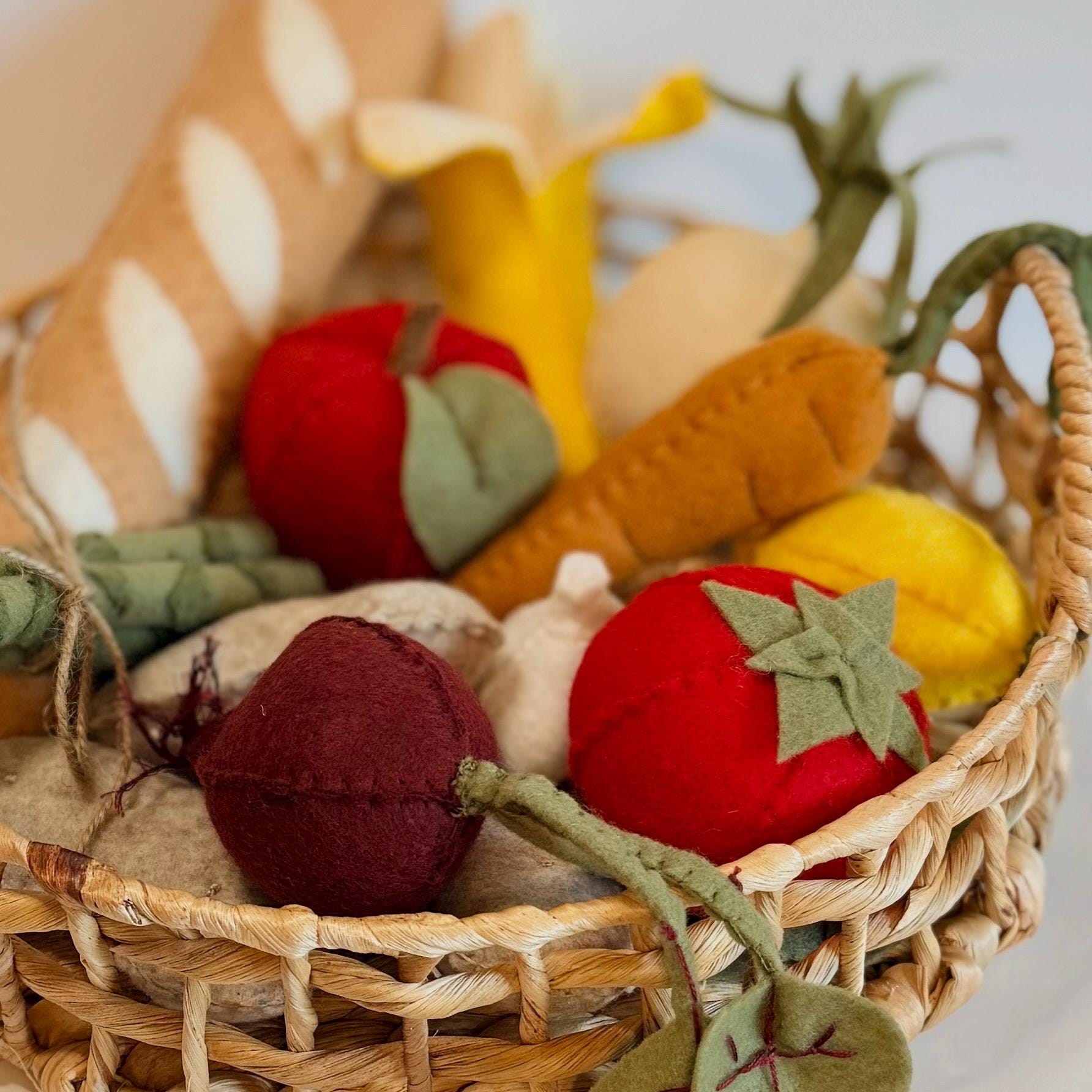 Felt Tomato – Pretend Play Food for Play Kitchen | Montessori Toy ...