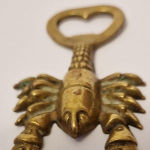 Unique and Rare Find Vintage Mini Brass Bottle Opener – Nautical Style – Ideal for Seafood Platters, Mezze Parties or Collectors – 1970s