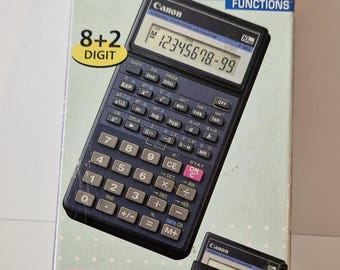 Vintage Canon F-73 Scientific Calculator. Japanese Calculator From