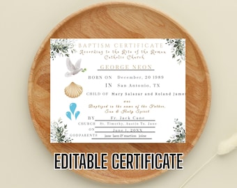 Baptism Certificate Catholic Church Certificate Baptism Coordinator Resource