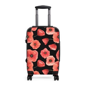 Koffer mit floralem Muster - Stilvolles Gepäck für Reiseliebhaber, perfektes Geschenk, langlebiges und trendiges Reisezubehör, ideal für den Urlaub,&quot;,