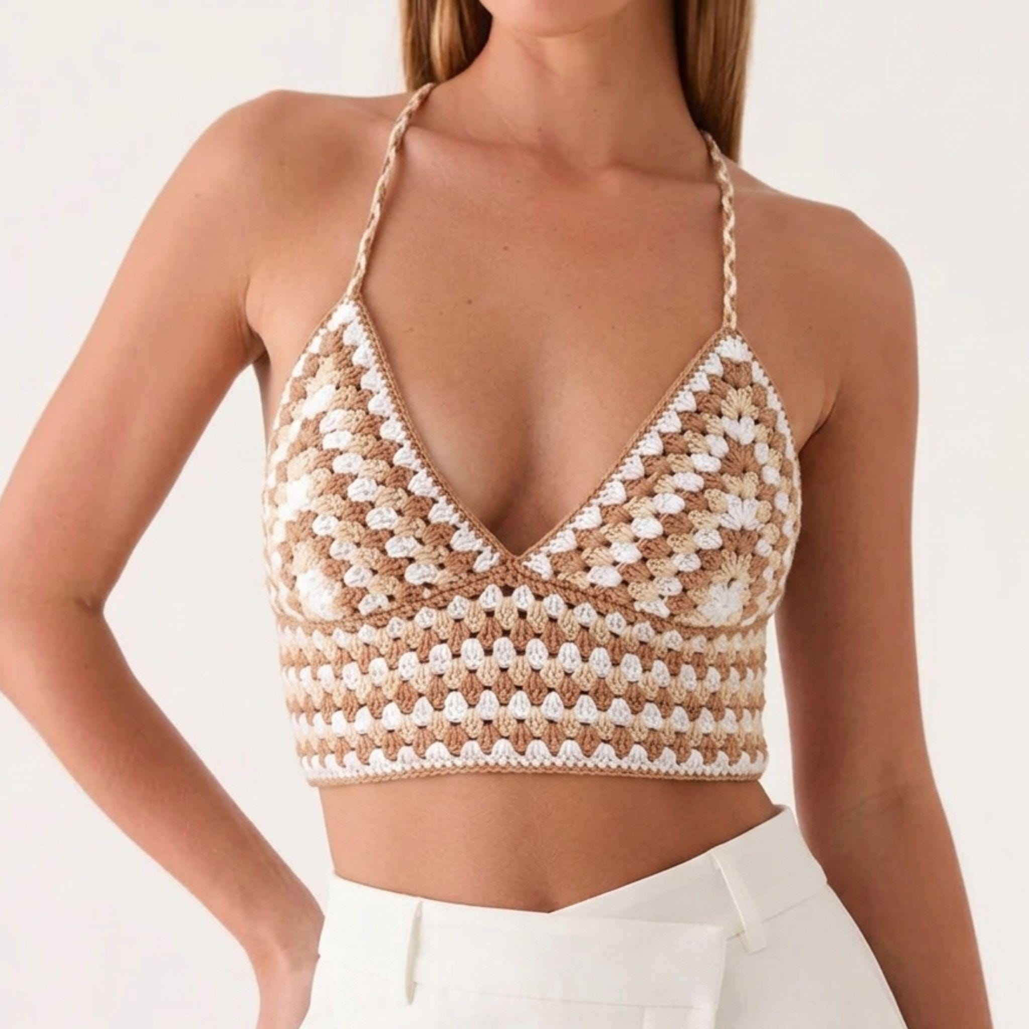 Granny Bralette Crochet Pattern PDF