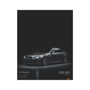 Vintage E30 M3 Car Art Print – Stylish Automotive Wall Decor, Retro Racing Poster, Gift for Car Enthusiasts