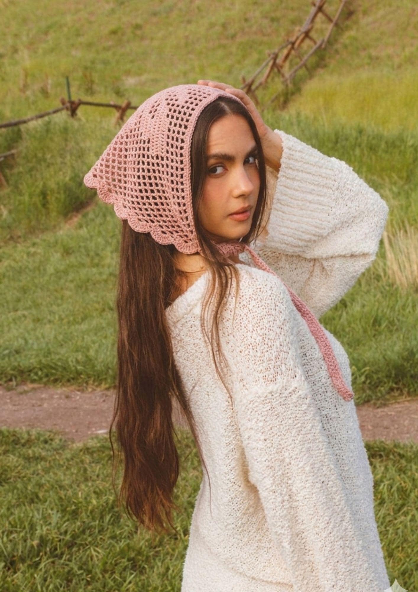 30 Head Scarf Crochet Patterns for Bandanas, Kerchiefs, and Stylish Wraps 16 Butterfly Filet Triangle Head Scarf Crochet Pattern