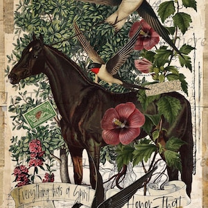 Artisan Spirit Horse 44X60 Canvas Wall Tapestry.
