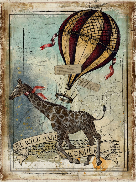 Artisan Giraffe 44X60 Canvas Wall Tapestry