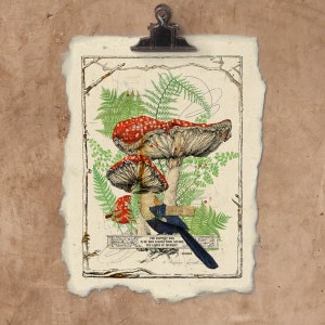 Artisan Whimsical Forest Handmade Paper Print