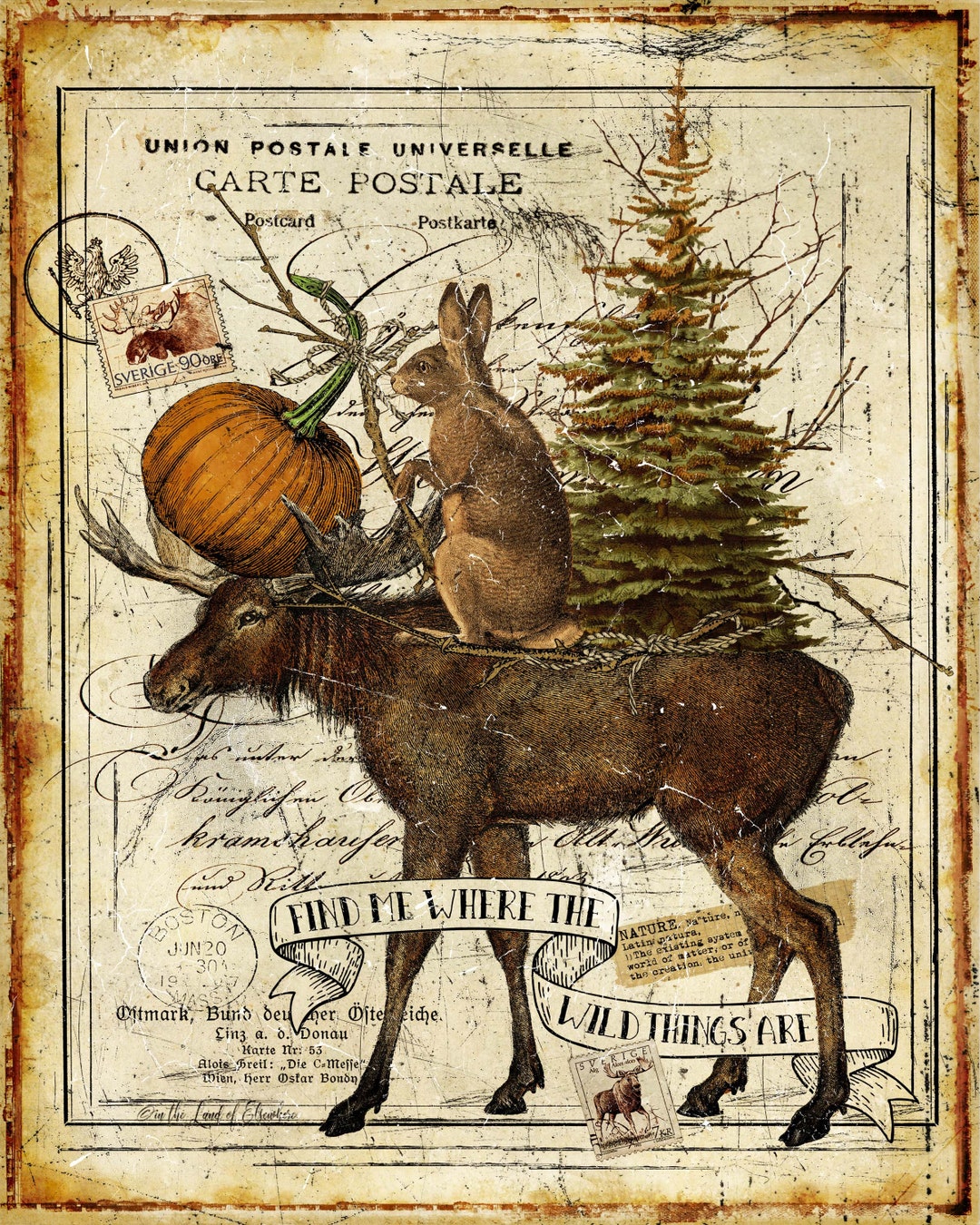 Moose tapestry sale