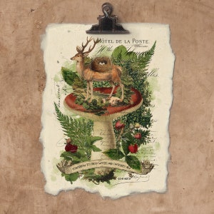 Artisan Tomorrow Deer Handmade Paper Print