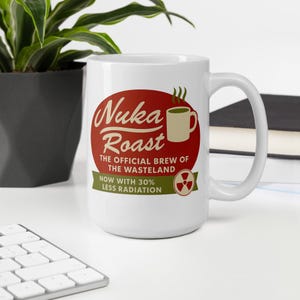Nuka Roast Fallout Mug – Wasteland Coffee Cup | Post-Apocalyptic Gamer Gift | Geeky Retro Video Game Mug | Funny Radiation Coffee Cup