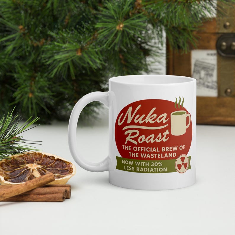 Nuka Roast Fallout Mug – Wasteland Coffee Cup | Post-Apocalyptic Gamer Gift | Geeky Retro Video Game Mug | Funny Radiation Coffee Cup image 9