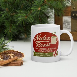 Nuka Roast Fallout Mug – Wasteland Coffee Cup | Post-Apocalyptic Gamer Gift | Geeky Retro Video Game Mug | Funny Radiation Coffee Cup image 2