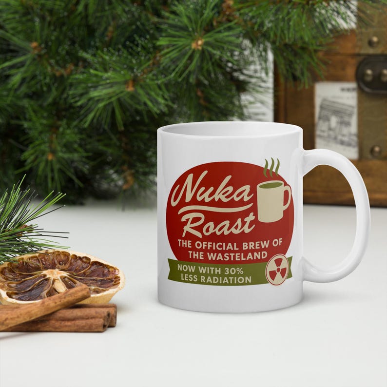 Nuka Roast Fallout Mug – Wasteland Coffee Cup | Post-Apocalyptic Gamer Gift | Geeky Retro Video Game Mug | Funny Radiation Coffee Cup image 2