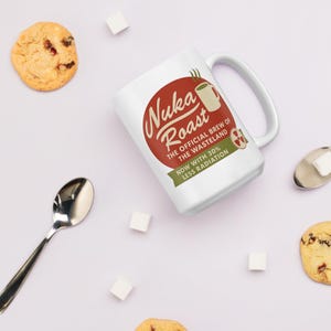Nuka Roast Fallout Mug – Wasteland Coffee Cup | Post-Apocalyptic Gamer Gift | Geeky Retro Video Game Mug | Funny Radiation Coffee Cup