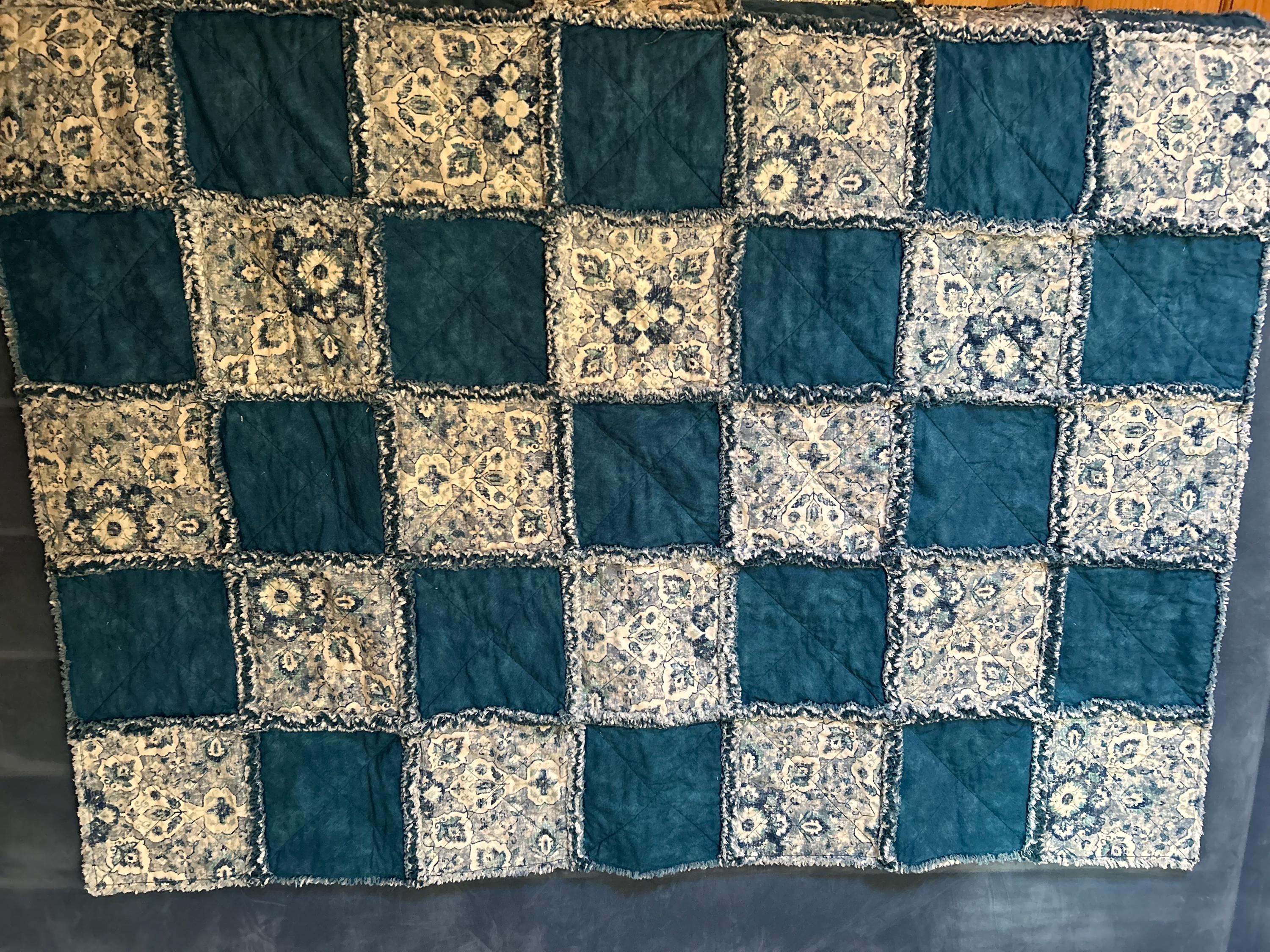 Lap Rag Quilt Rag Lap Quilt - Etsy