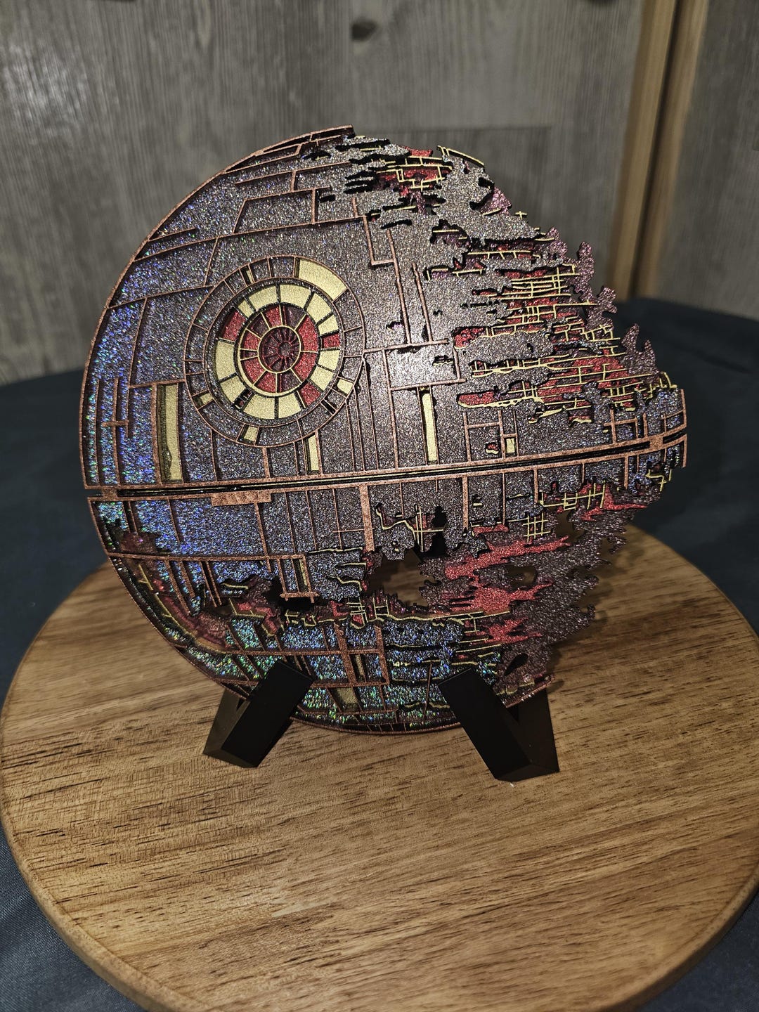 Death Star Wall Art | Return of the Jedi Decor | Star Wars Inspired 3D ...