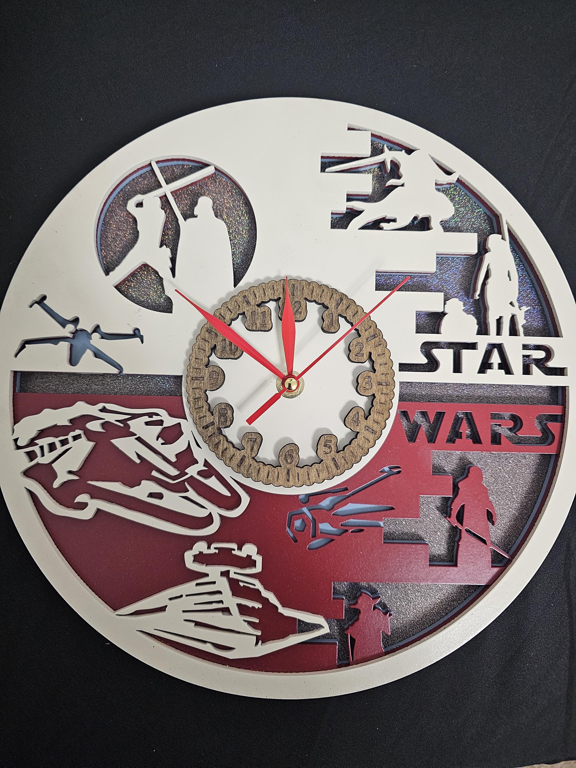 Star War Clock - Etsy