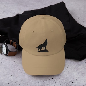 Embroidered Wolf Hats, Embroidered Dog Hat, Wolf Trucker Hat, Cute Wolf Cap, Animal Lover Hat, Gift For Animal Lover, Wildlife Hat, dad hat