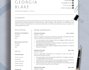 Modern cv-sjabloon 2025: strak cv-ontwerp voor Word & Pages